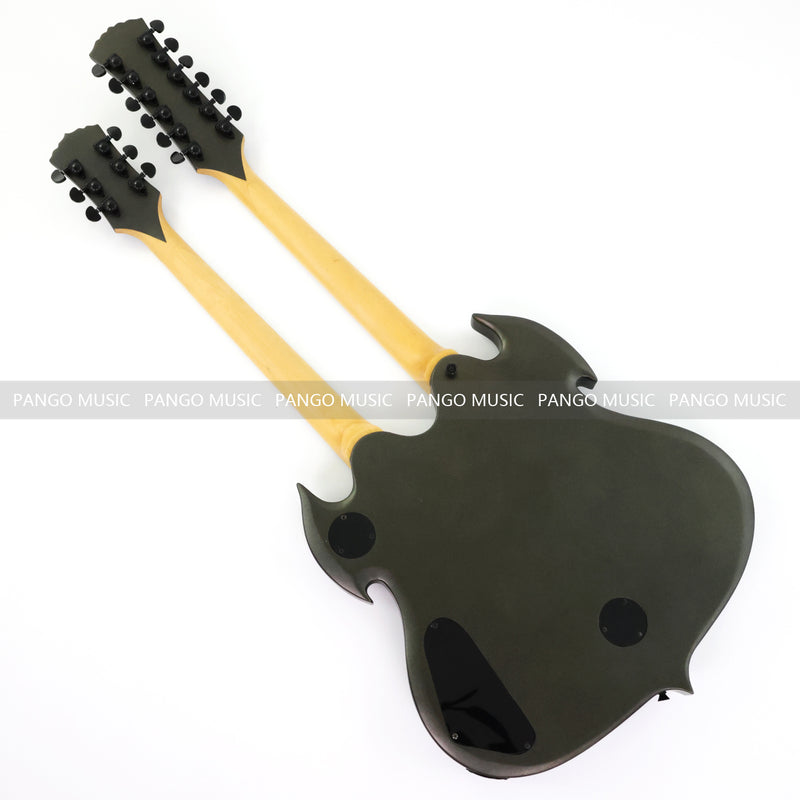 12‑String + 6‑String Double Neck Electric Guitar (LE-400, B Level)