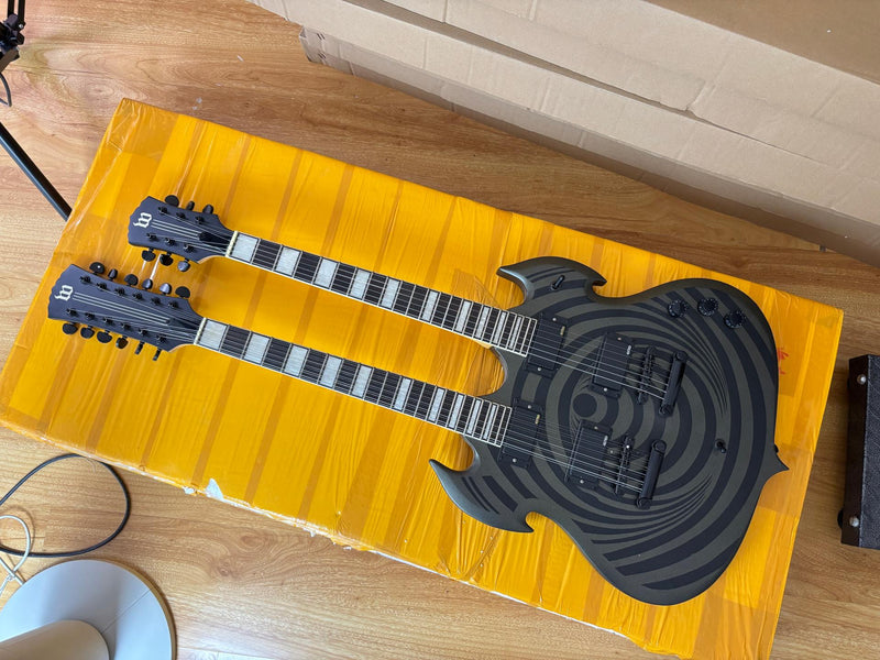 12‑String + 6‑String Double Neck Electric Guitar (LE-400, B Level)