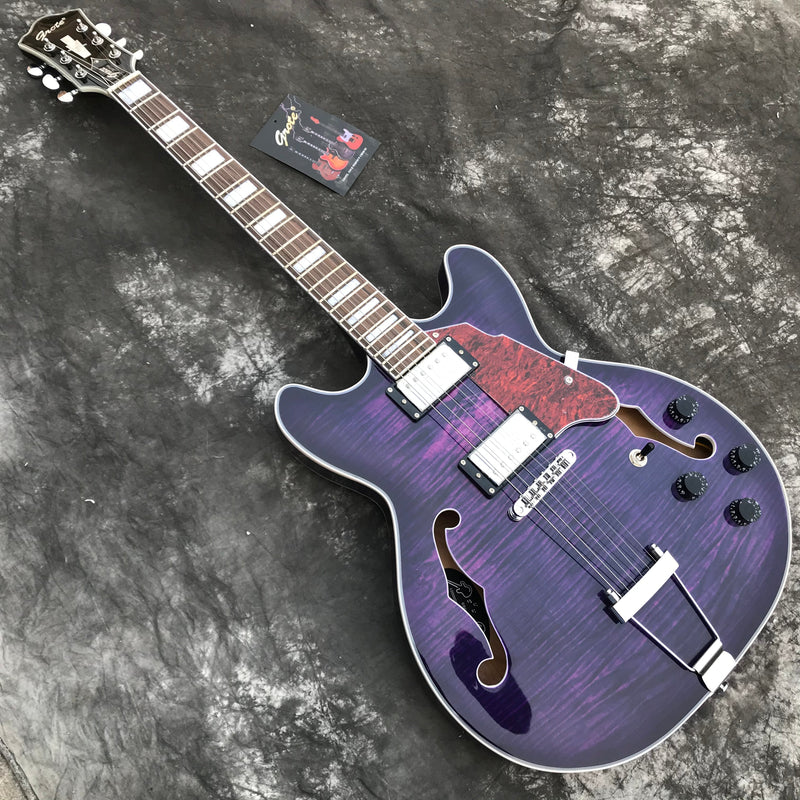 ES-335 Inspired Semi-Hollow Body Electric Guitar (YMZ-080)