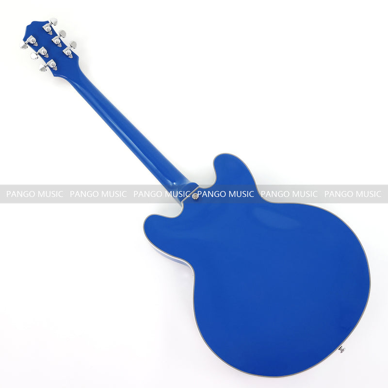 335 Style Semi-Hollow Archtop Union Jack UK Flag Graphic Jazz Electric Guitar (LRG-030)