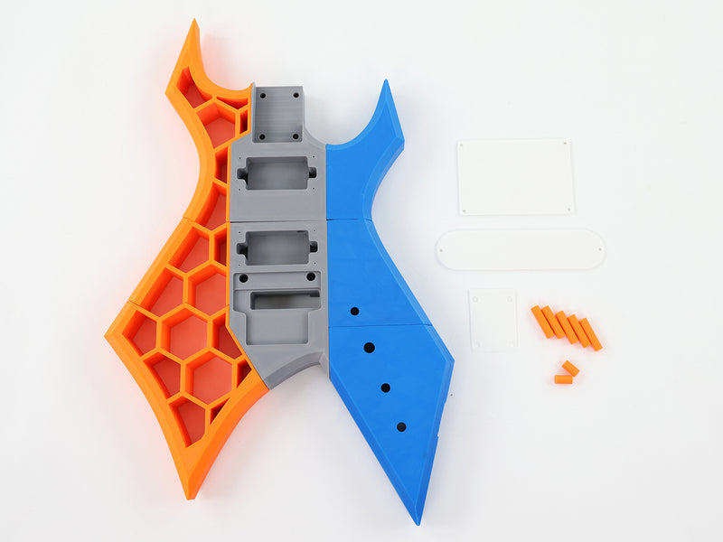 3D Printed PETG Material DIY Electric Guitar Body (3DS-003)