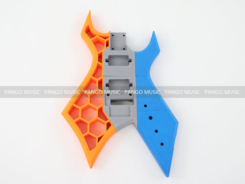 3D Printed PETG Material DIY Electric Guitar Body (3DS-003)