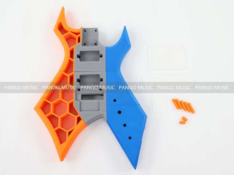 3D Printed PETG Material DIY Electric Guitar Body (3DS-003)
