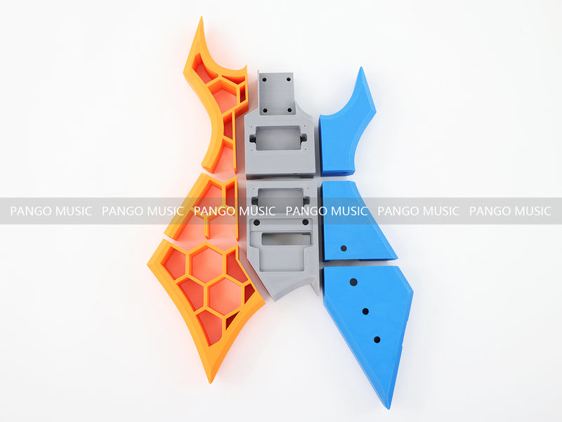 3D Printed PETG Material DIY Electric Guitar Body (3DS-003)