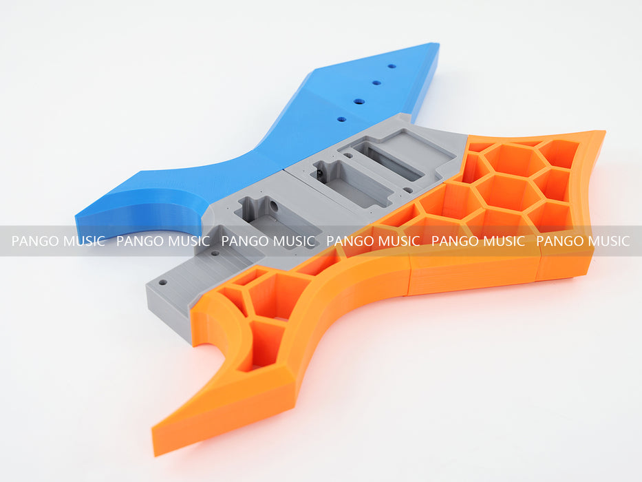 3D Printed PETG Material DIY Electric Guitar Body (3DS-003)