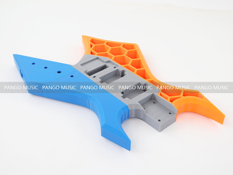 3D Printed PETG Material DIY Electric Guitar Body (3DS-003)