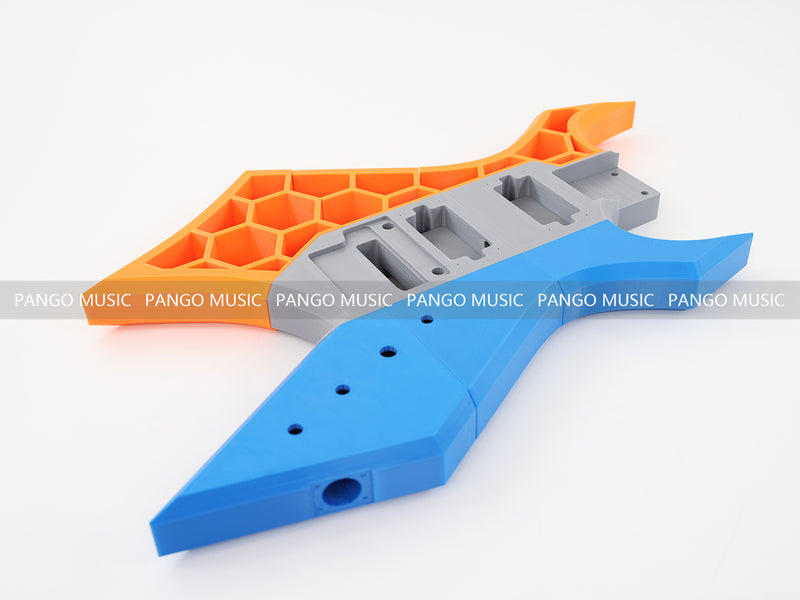 3D Printed PETG Material DIY Electric Guitar Body (3DS-003)