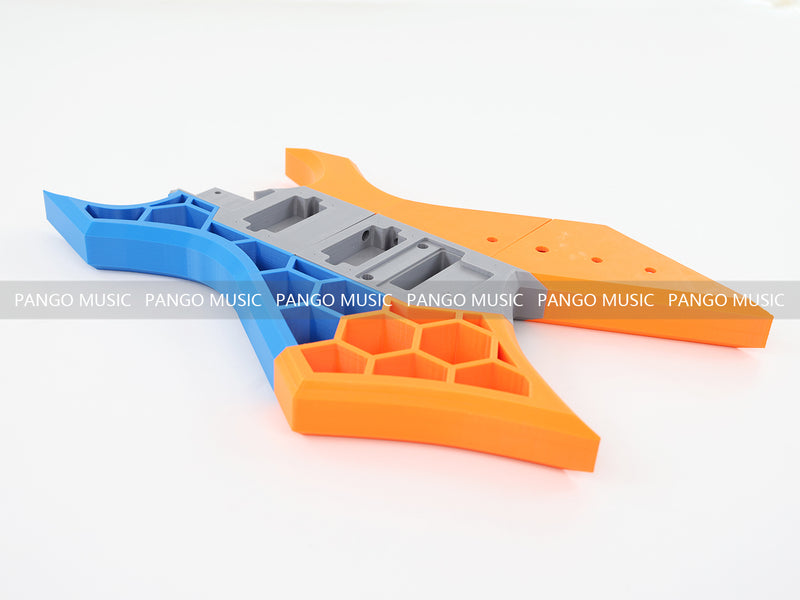 3D Printed PETG Material DIY Electric Guitar Body (3DS-004)