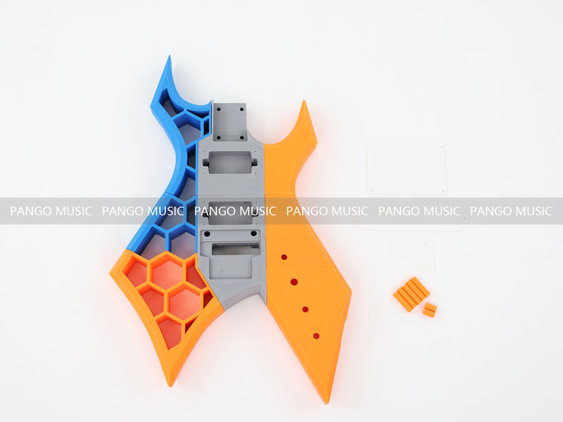 3D Printed PETG Material DIY Electric Guitar Body (3DS-004)