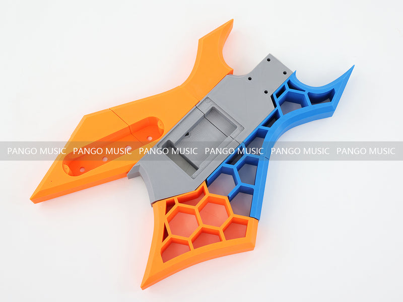 3D Printed PETG Material DIY Electric Guitar Body (3DS-004)
