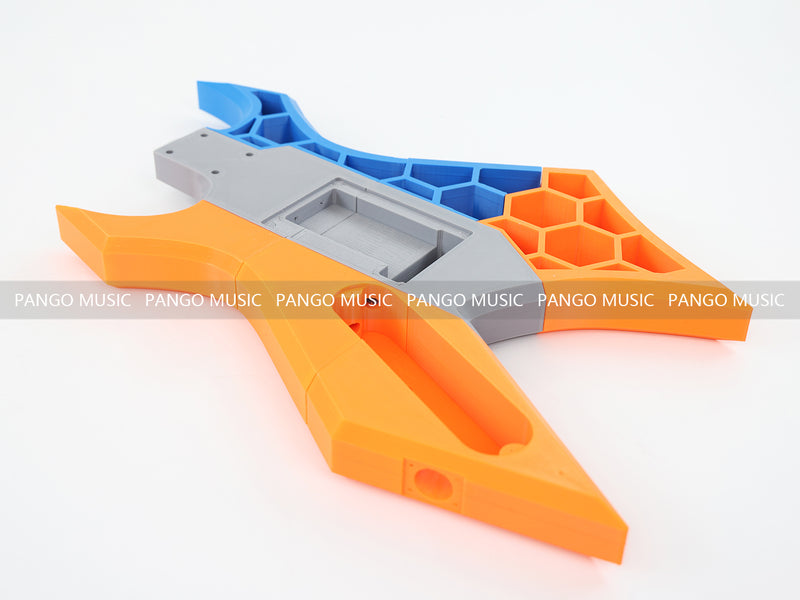 3D Printed PETG Material DIY Electric Guitar Body (3DS-004)