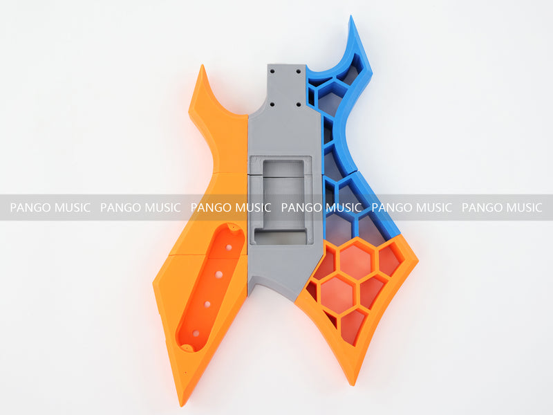 3D Printed PETG Material DIY Electric Guitar Body (3DS-004)
