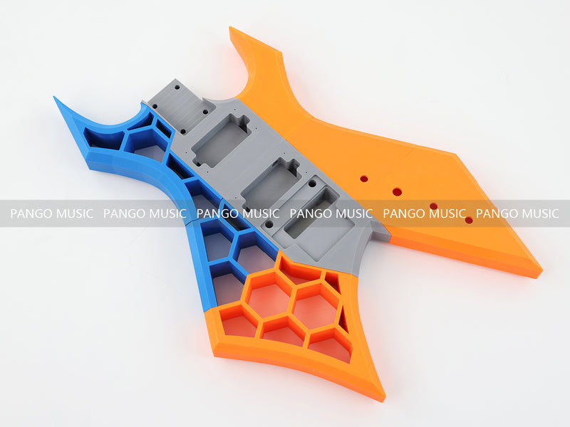 3D Printed PETG Material DIY Electric Guitar Body (3DS-004)