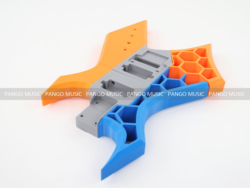 3D Printed PETG Material DIY Electric Guitar Body (3DS-004)
