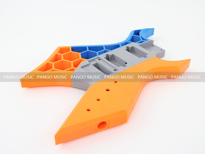 3D Printed PETG Material DIY Electric Guitar Body (3DS-004)