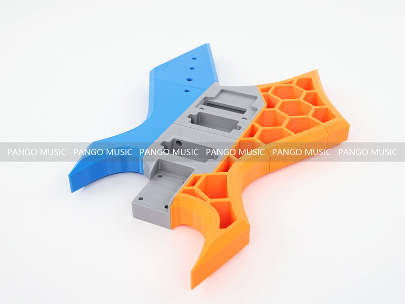 3D Printed PETG Material DIY Electric Guitar Body (3DS-005)