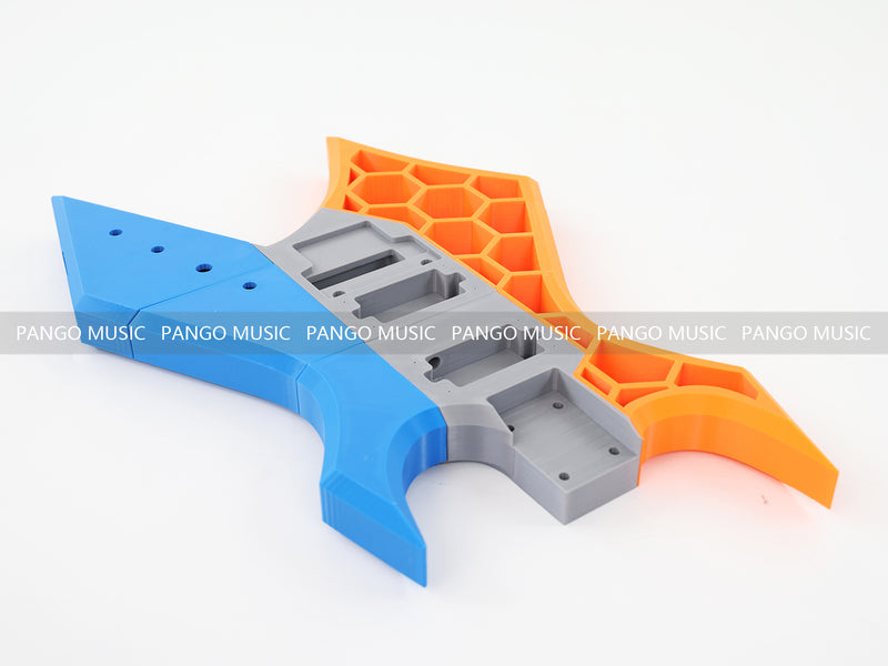 3D Printed PETG Material DIY Electric Guitar Body (3DS-005)