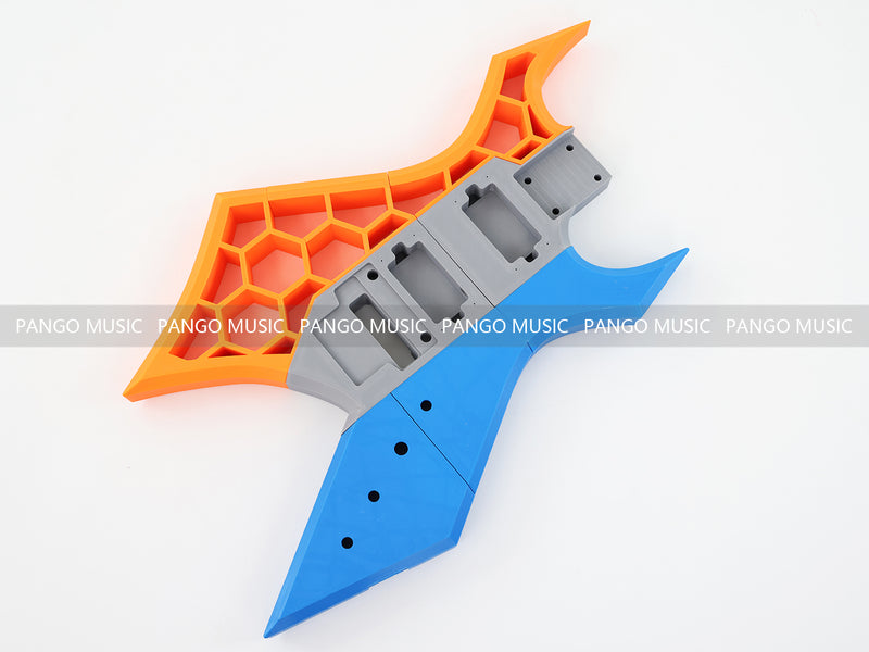 3D Printed PETG Material DIY Electric Guitar Body (3DS-005)