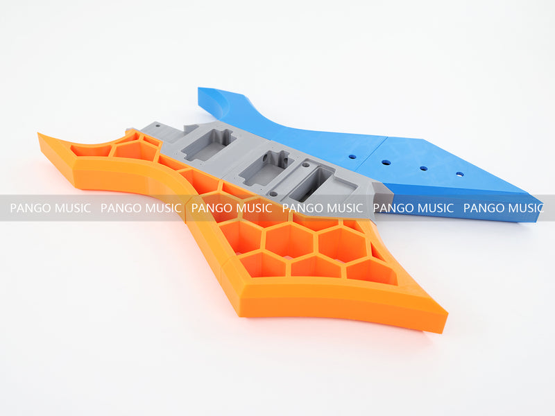 3D Printed PETG Material DIY Electric Guitar Body (3DS-005)