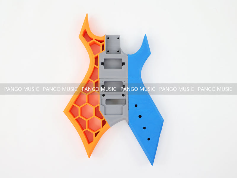 3D Printed PETG Material DIY Electric Guitar Body (3DS-005)