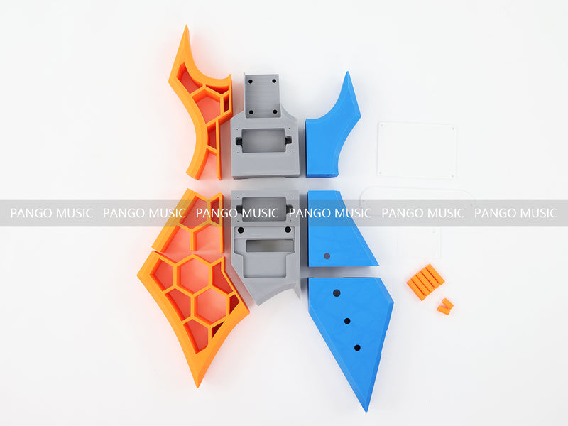 3D Printed PETG Material DIY Electric Guitar Body (3DS-005)