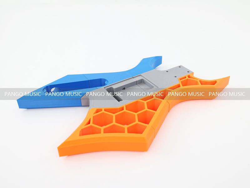 3D Printed PETG Material DIY Electric Guitar Body (3DS-005)