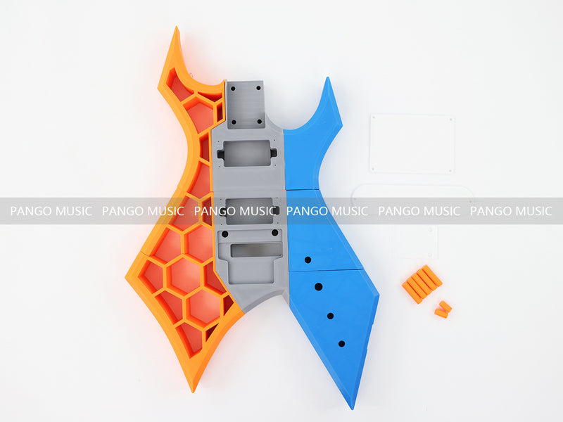 3D Printed PETG Material DIY Electric Guitar Body (3DS-005)