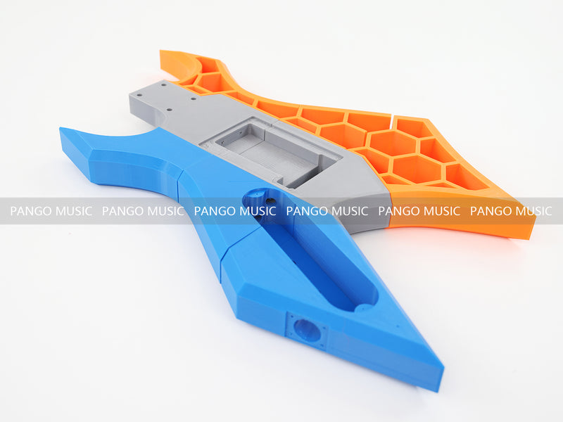 3D Printed PETG Material DIY Electric Guitar Body (3DS-005)