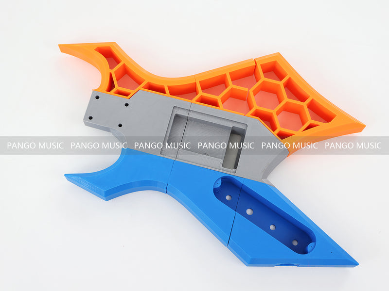 3D Printed PETG Material DIY Electric Guitar Body (3DS-005)