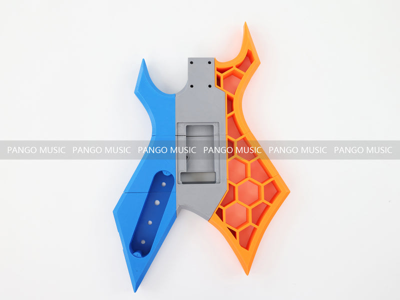 3D Printed PETG Material DIY Electric Guitar Body (3DS-005)
