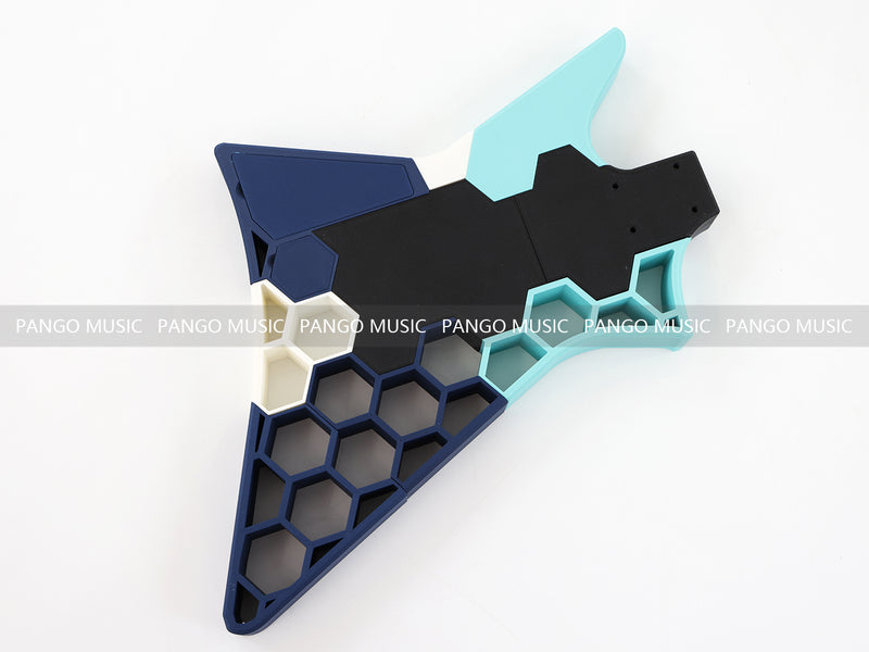 3D Printed PETG Material DIY Electric Guitar Body (3DS-008)