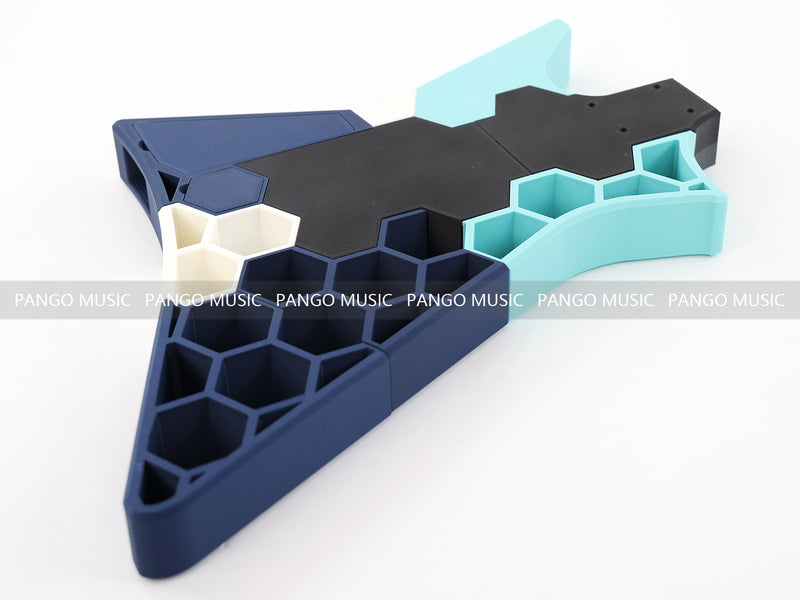 3D Printed PETG Material DIY Electric Guitar Body (3DS-008)