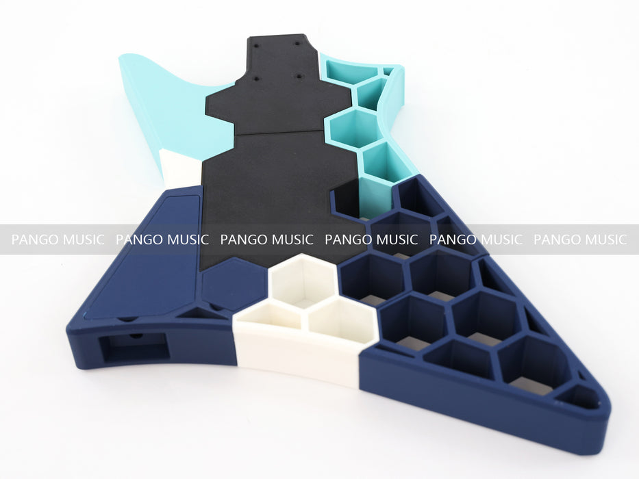 3D Printed PETG Material DIY Electric Guitar Body (3DS-008)