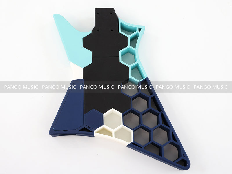 3D Printed PETG Material DIY Electric Guitar Body (3DS-008)