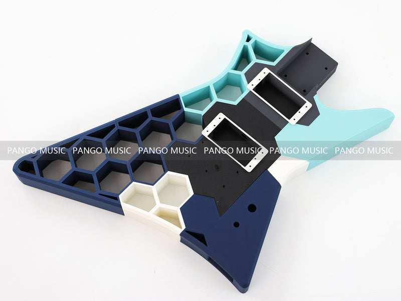 3D Printed PETG Material DIY Electric Guitar Body (3DS-008)