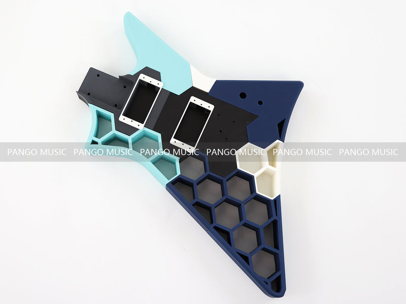 3D Printed PETG Material DIY Electric Guitar Body (3DS-008)