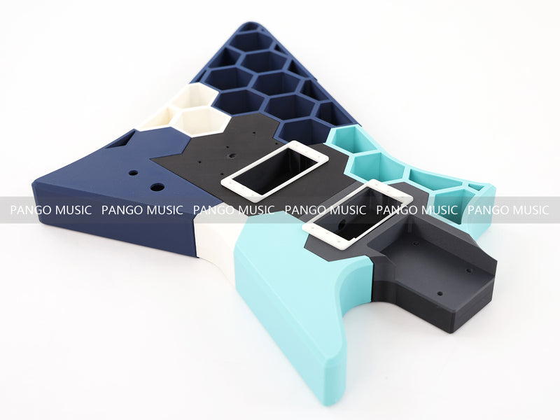 3D Printed PETG Material DIY Electric Guitar Body (3DS-008)