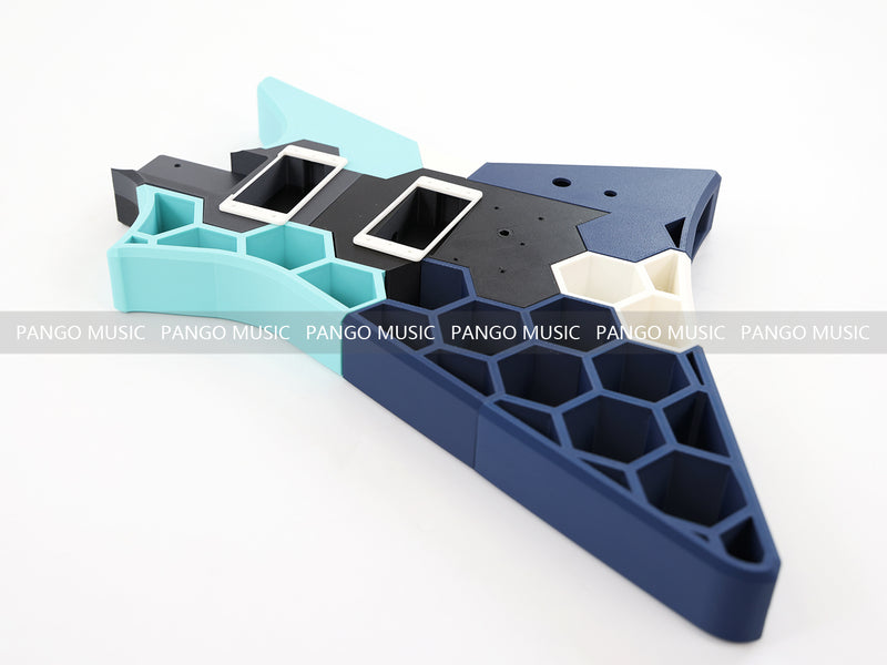 3D Printed PETG Material DIY Electric Guitar Body (3DS-008)