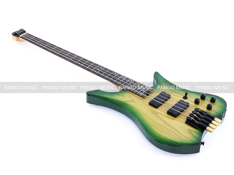 4-String Headless Ash Wood Body Electric Bass Guitar (PJX-680X)