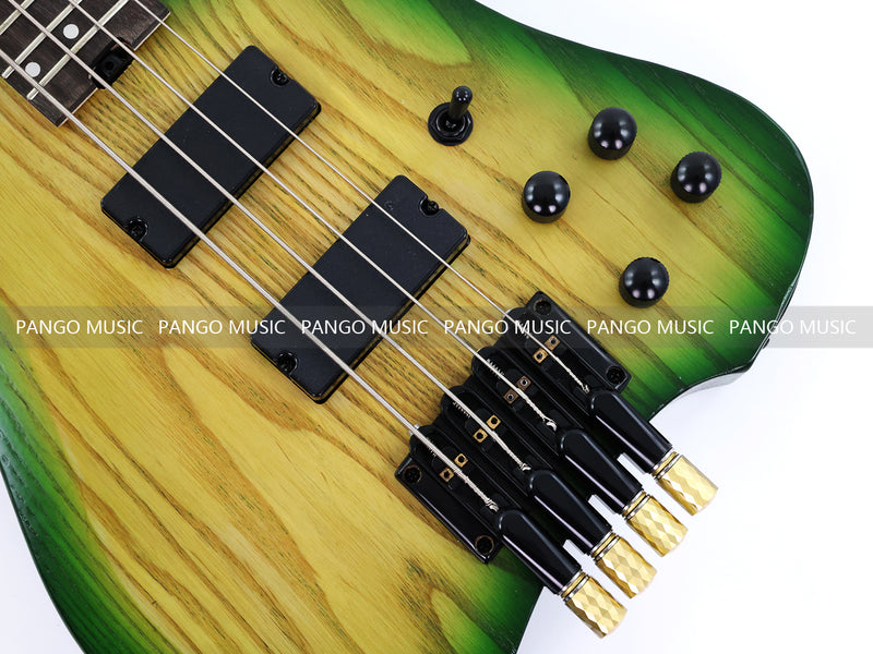 4-String Headless Ash Wood Body Electric Bass Guitar (PJX-680X)