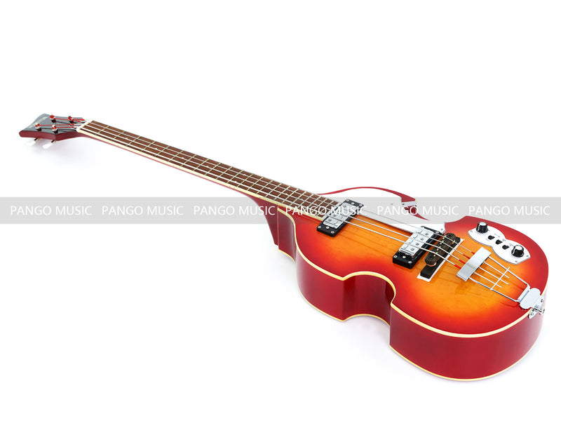 4-String Thick Semi-Hollow Body Violin Style Electric Bass Guitar (PHY-125X)