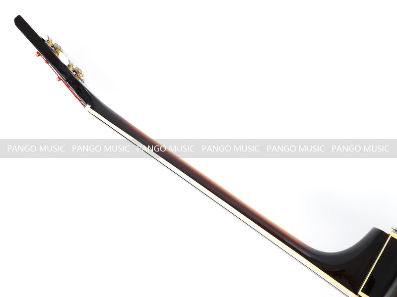 4-String Thick Semi-Hollow Violin Style Fretless Electric Bass Guitar (PHY-137X)