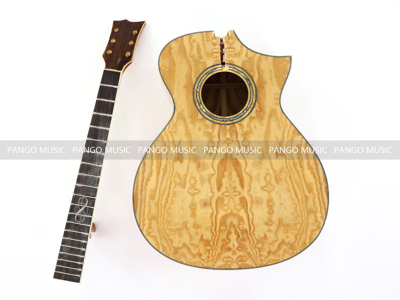 41-inch Solid Spruce Top Gloss Finish DIY Acoustic Guitar (PHT-001)