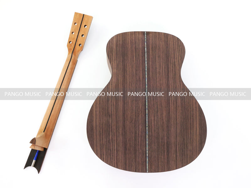 41 Inch All Solid Wood DIY Acoustic Guitar Kit with Solid Rosewood Back & Sides (11110, Limited Edition)