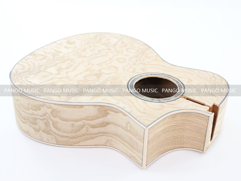 41 Inch Solid Spruce Top DIY Acoustic Guitar Kit with Ash Veneer (PFA-988F, Fast Shipping, Tariff-free)