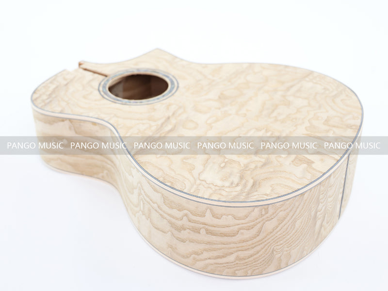 41 Inch Solid Spruce Top DIY Acoustic Guitar Kit with Ash Veneer (PFA-988F, Fast Shipping, Tariff-free)
