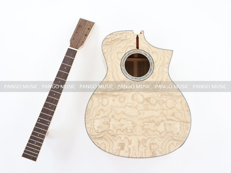 41 Inch Solid Spruce Top DIY Acoustic Guitar Kit with Ash Veneer (PFA-988F, Fast Shipping, Tariff-free)