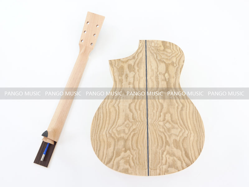 41 Inch Solid Spruce Top DIY Acoustic Guitar Kit with Ash Veneer (PFA-988F, Fast Shipping, Tariff-free)