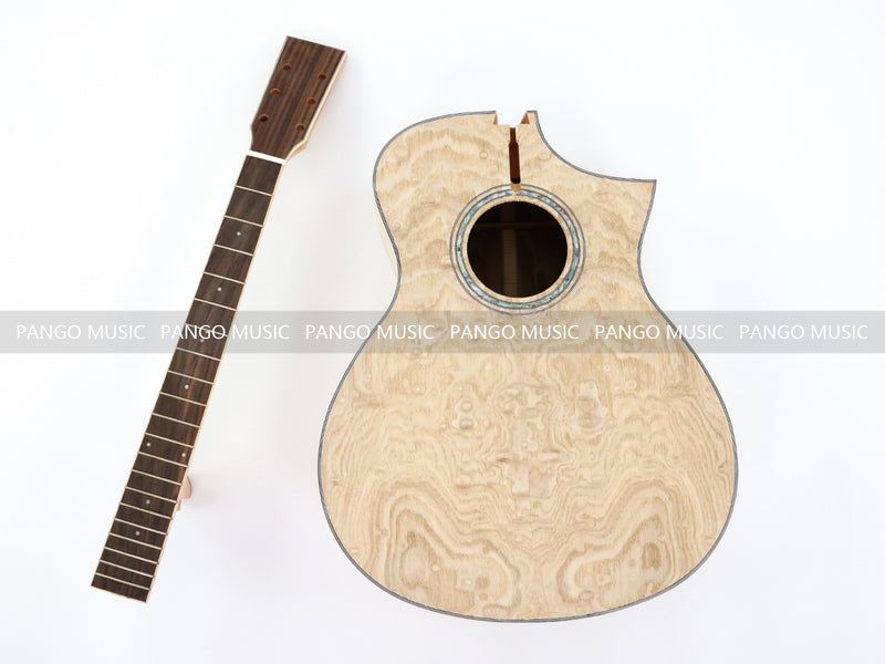 Pre-Sale 41 Inch Solid Spruce Top DIY Acoustic Guitar Kit with Ash Veneer (PFA-988X)