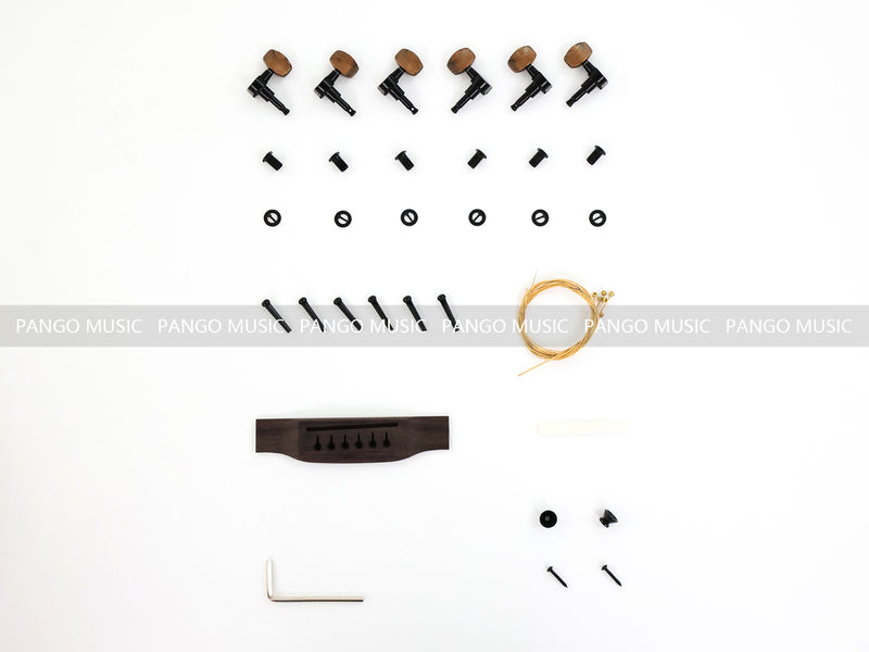 Pre-Sale 41 Inch Solid Spruce Top DIY Acoustic Guitar Kit with Ash Veneer (PFA-988X)